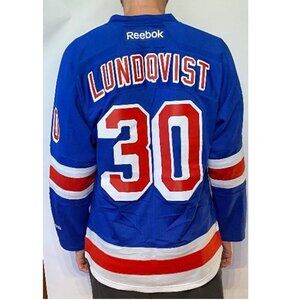 'King Henrik' Lundqvist NY Rangers Reebok NHL Hockey Jersey (M)